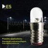 Ruiandsion E5 LED Bulb White 12V E5 E5.5 Screw Base