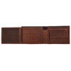 Gusti Lewi Men's Leather Wallet, Dark Brown 2, Retro