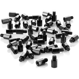 Poppstar 50x Mainboard Spacers #6-32 x 6.5+4 with M3 Internal Thread
