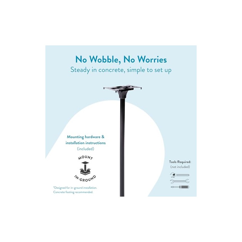 Architectural Mailboxes Coolidge Galvanized Steel Mailbox Post, Compatibility Code F,