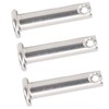 50Pcs Round Clevis Pins Flat Head 304 Stainless Steel Locating