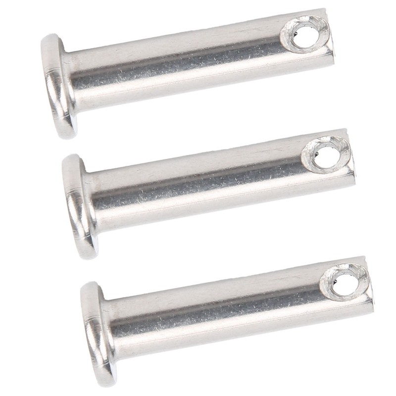50Pcs Round Clevis Pins Flat Head 304 Stainless Steel Locating