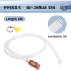 6Ft 3/4" Siphon Pump for Gasoline with Clamp & Fitting,Shaker