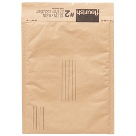 Flourish Brand #2 Honeycomb Recyclable Mailers, 10.7 in. x 8.8 in, Brown, 20 Pack (287536)