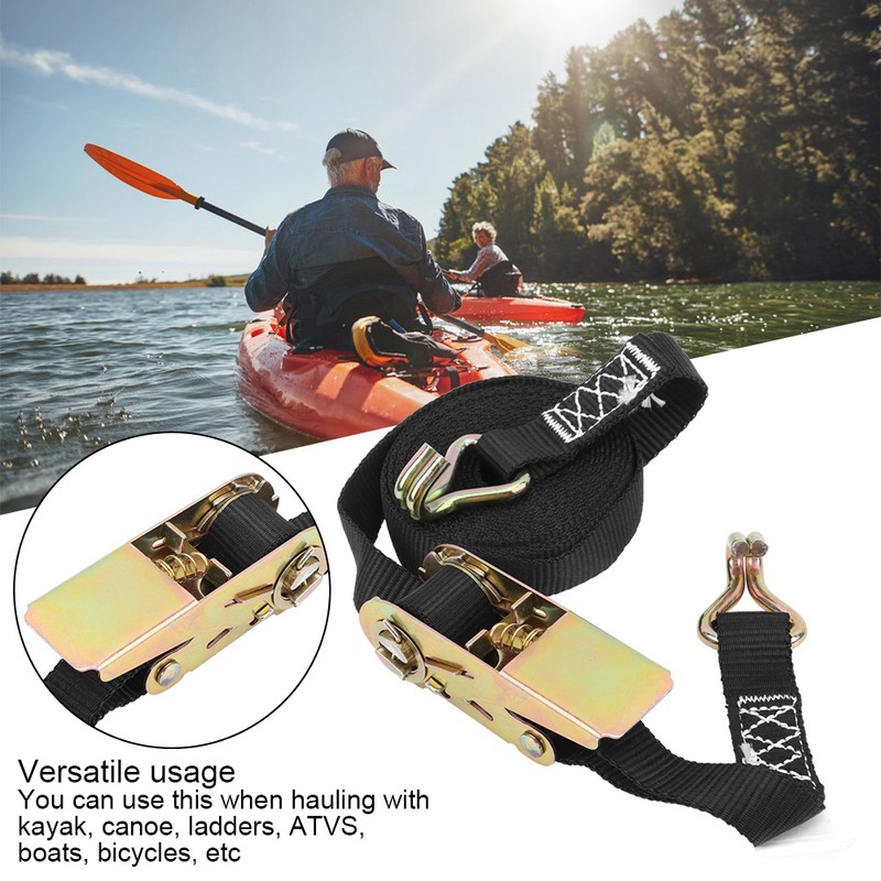 2 Set Surfboard Kayak Tie Down Straps Canoe Boat Cargos