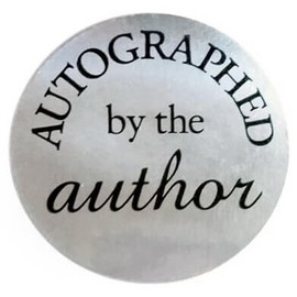 Large Silver Autographed by the Author Stickers