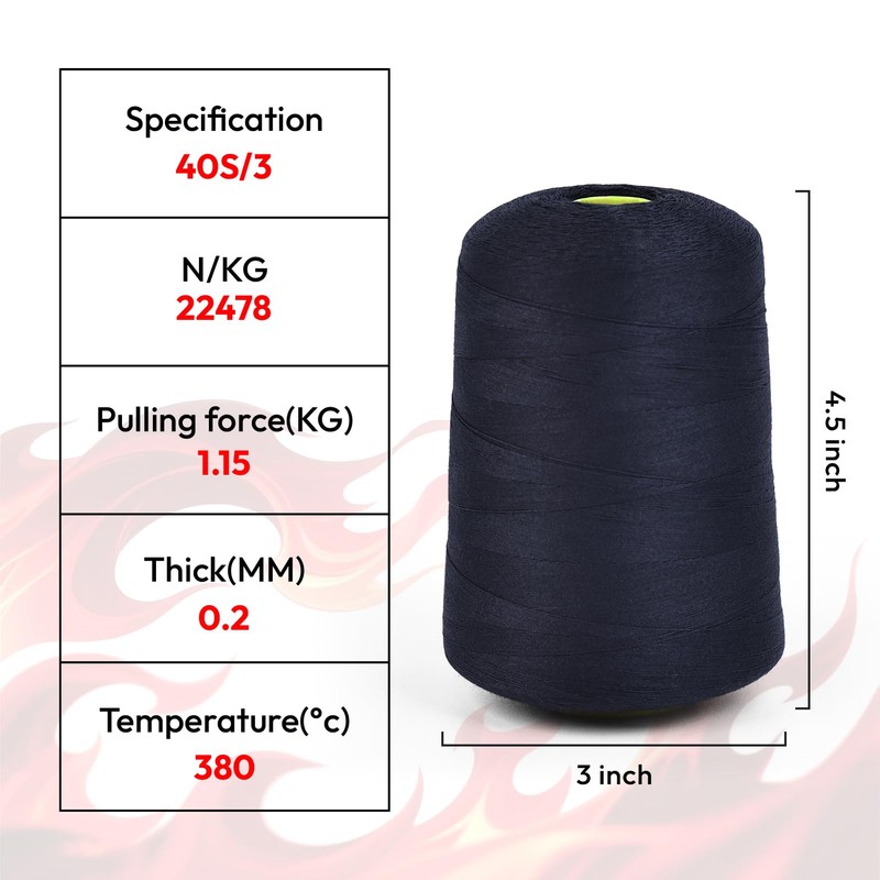 Flame Retardant Sewing Thread - Heat & Flame Resistant for