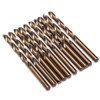 10Pcs Twist Drill Bit High Speed Steel Straight Shank Hole