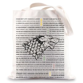 BWWKTOP House Stark Tote Bag Daenerys Targaryen Fans Gift Chaos Is A Ladder Dragon totem Shoulder Bag Mother of Dragon Merch, Chaos is a Ladder, One Size