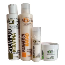 Kit Labonte Shampoo + Vitamina E + Keratina + Keratina Kacao