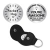 CREATCABIN Pocket Hug Token Long Distance Relationship Keepsake Stainless Steel
