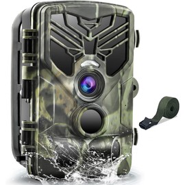 VanBangTec Wildlife Camera 50MP 4K HD, Wildlife Camera with Night Vision, Motion Sensor, Night Vision Camera, 0.2s Fast Trigger, 120° Detection Angle, IP65 Waterproof Hunting Camera with 32G Memory