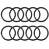 sourcing map Pack of 10 Nitrile Rubber Rings Metric Seal