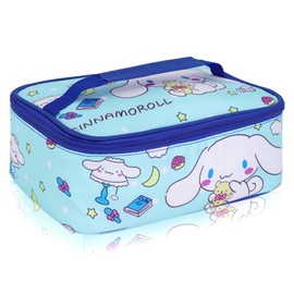 Roffatide Anime Cinnamoroll Lunch Bag with Handle Insulated Leakproof Lunch Box Reusable Lunch Bag Lunch Cooler Bag for Work Picnic Travel Blue