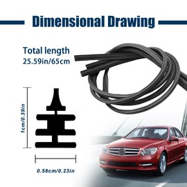 4 piezas de repuesto de repuesto universal para limpiaparabrisas de repuesto, sin marco, tiras de silicona sin hueso, accesorios universales para la mayoría de vehículos