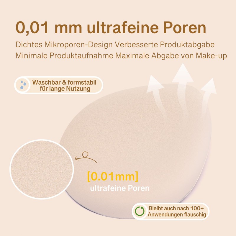 Momo's Workshop Powder Puff Makeup Sponge for Liquid Foundation Ultra