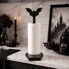 Bat Paper Towel Holder for Countertop Use - Gothic Wood