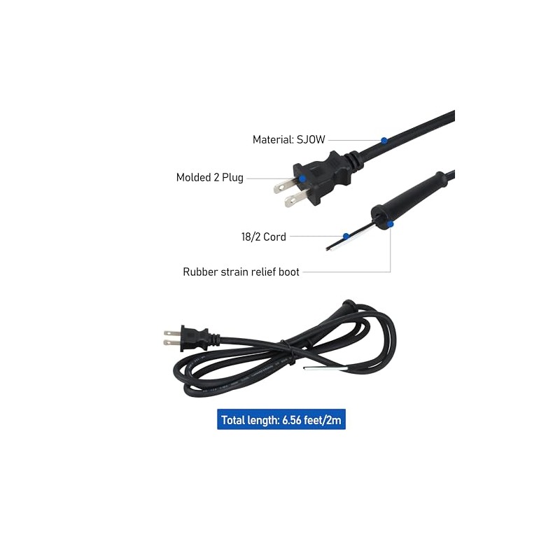 Power Tool Replacement Cord for Makita Craftsman Saw,with Stripped Ends