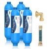 4 Packs of RV Inline/Marine Water Filter With Flexible Hose