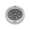 NKlaus 14617 5.5 cm Compass 3D Chrome-Plated Direction Indicator