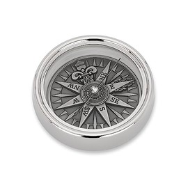 NKlaus 14617 5.5 cm Compass 3D Chrome-Plated Direction Indicator