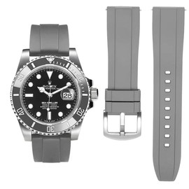 HEYOZURY Fluororubber Watch Bands Quick Release Replacement Rubber Watch Straps 19mm 20mm 21mm 22mm Smartwatches Bands for Men and Women Waterproof Sport Watchbands FKM