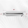 FGJQEFG 5 Inch Inlet 7 Inch Outlet Polished Stainless Steel