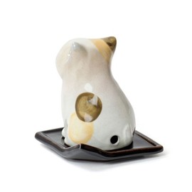 Shoeido Hidamari Incense Burner Koneko