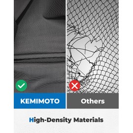 KEMIMOTO UTV Rear Window Net Compatible with Pioneer 1000-3 1000-5 1000-6 2016-2025, Back Window Mesh with Advanced Breathability and High Visibility, Keeps Mud and Gravel Out, Sunshade Accessory