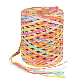 G2PLUS 80 m Raffia Ribbon Gift Ribbon, 6 Ply Craft Raffia Paper Cord, Craft Packaging Paper Twine