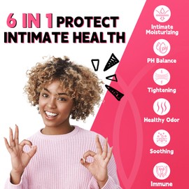 6 in 1 Intimate Moisturizer with 37.5mg Hyaluronic Acid - Support Intimate Moisturizing, Soothing, Health Odor, Tightening, PH Balance, Immune | Niacinamide + Probiotics + Propolis + Centella Asiatica