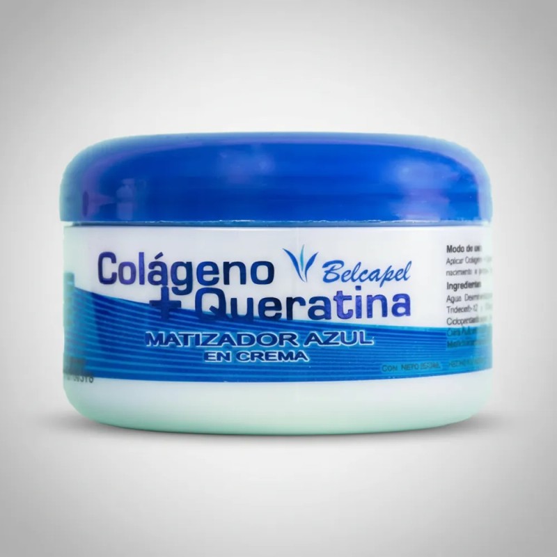 Pack 2 Matizador En Crema Azul Colágeno+queratina Belcapel
