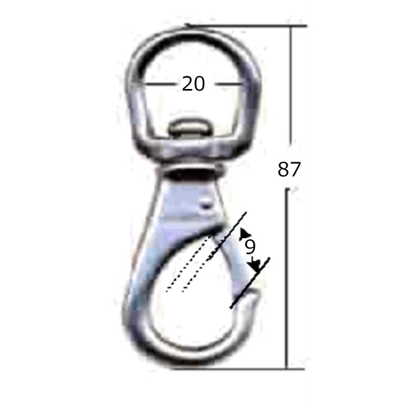 aiai Stainless Steel Swivel Snap 15-519 A1