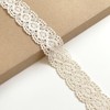 Natural Oval Pattern Cluny Lace Trim, 1.25" Width, 3 Yards/Pack,