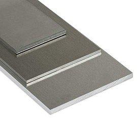 Aluminium plate AlMg3, thickness: 6 mm, width: 300 x length: 125 mm (30 x 12.5 cm), cut to size.