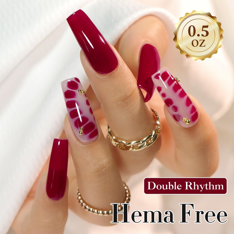 Double Rhythm 0.50 OZ Gel Polish Hema Free Same Color