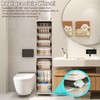CXCJAI Narrow Storage Cabinet Slim Bathroom Organizer with Doors and