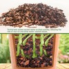 2qt Orchid Bark Horticultural Grade- Natural Mulch for Potted Plants,