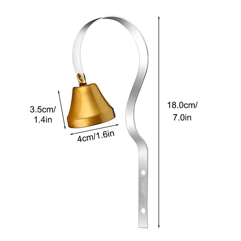 DONGKER Dog Training Bell, 18 cm Shop Owner Bell, Metal