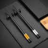 Hongyantech 2 Pairs Fibreglass Japanese Chopsticks Black + 2 Stainless