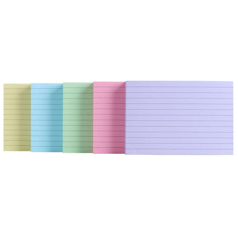 QAINJG A6 Ruled Index Crads, 400Pcs Revision Cards, 5 Colours