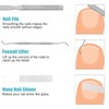 Toenail Clippers for Seniors Thick Nails 4Pc - Long Handle,