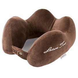 Neck Pillow, U-Shaped Cushion, Pillow, Travel, Airplane, Car, Sleep Soundly, Cushion, Comfortable, Travel Goods, Air, Compact, Portable (Mocha Brown)