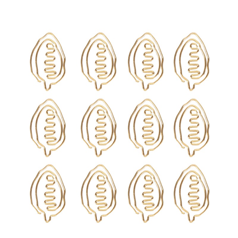100pcs Special Shape Paper Clips Creatively Cute Plated Metal Bookmark