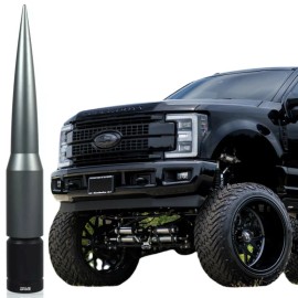True Spike Gunmetal Antenna for Ford Trucks F150 F250 F350 Fits All Years