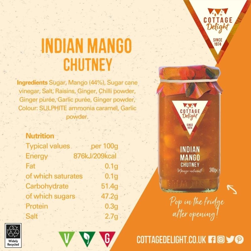 Cottage Delight Indian Mango Chutney
