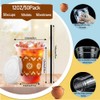 FUYUWIIN 50Pcs 12oz Cielito Lindo Disposable Plastic Cups with Lids