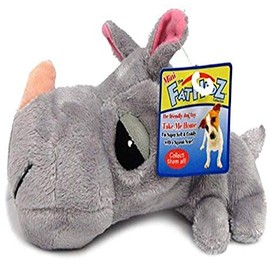 Mini FatHedz Plush Mini Rhino Dog Toy