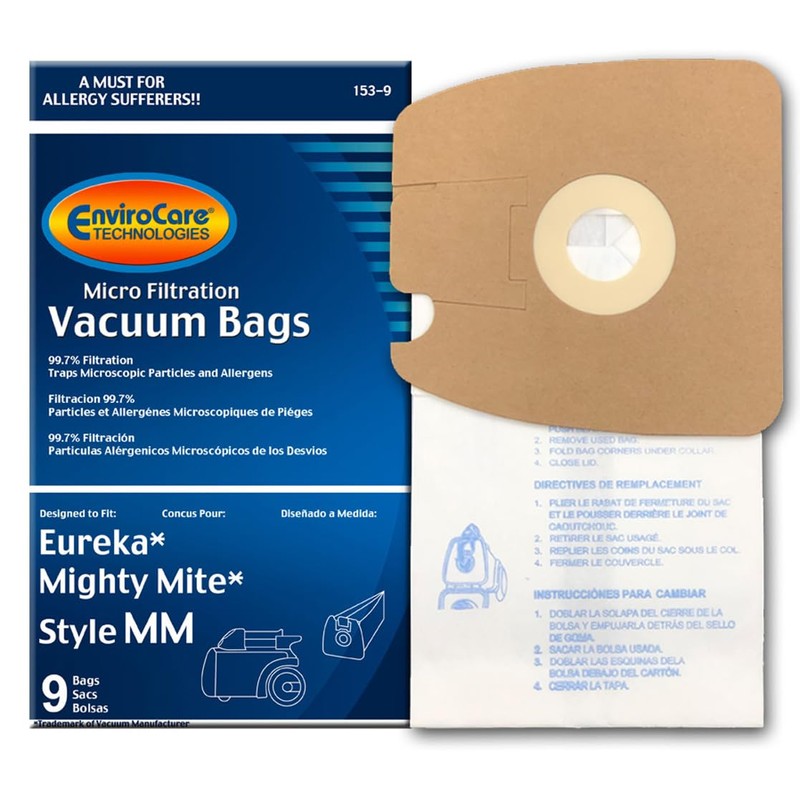 Eureka Style MM Envirocare Micro-Filtration Vacuum Bags - 9 Pack