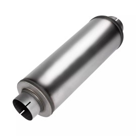 alflow 4" Inlet Diesel Exhaust Muffler,4 Inch InletOutlet Resonator Muffler Exhaust Tip